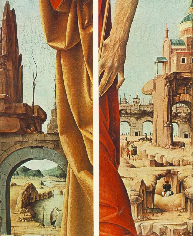 COSSA, Francesco del St Peter and St John the Baptist, details (Griffoni Polyptych) sdf Sweden oil painting art